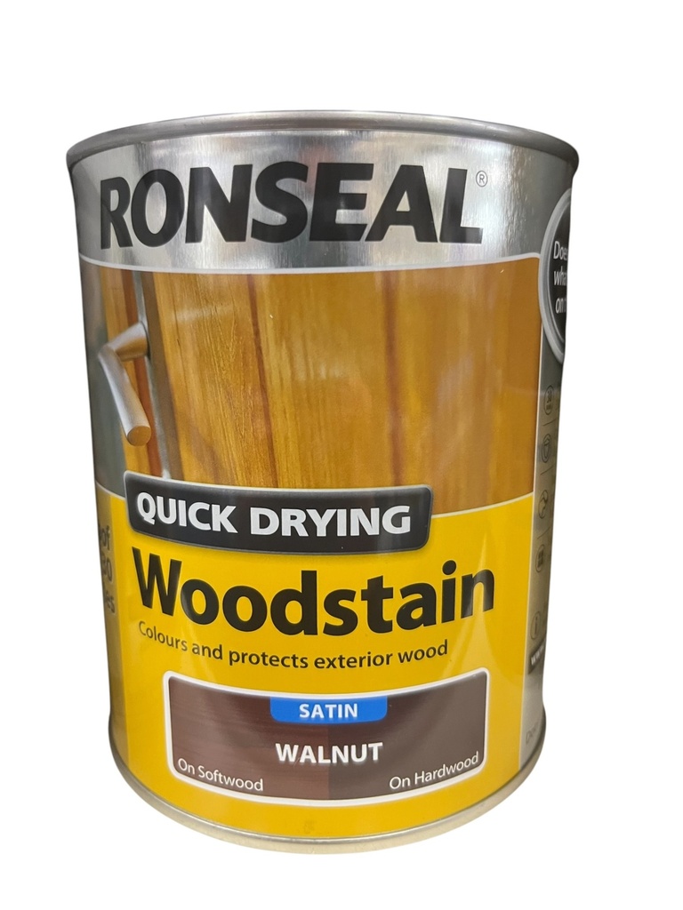 Ronseal Quick Drying Woodstain Satin Walnut 2.5L
