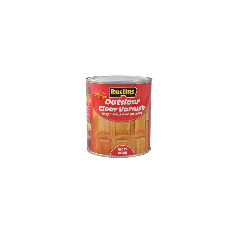 [4689] Rustins Exterior Clear Varnish Gloss 500ml