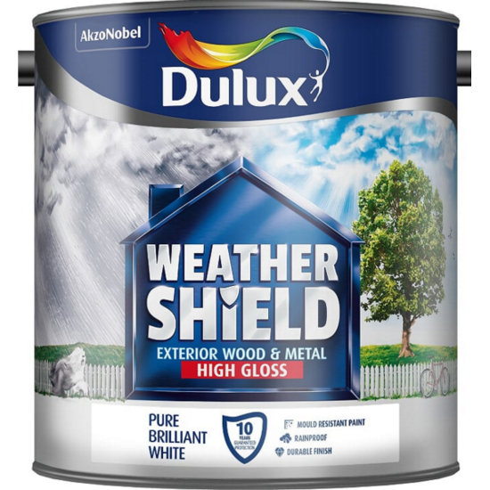 [5007] Dulux Retail Weathershield Gloss Pure Brilliant White 2.5L