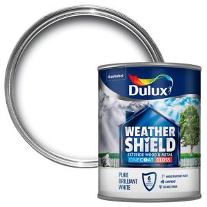 Dulux Retail Exterior One Coat Gloss Brilliant White 750ml
