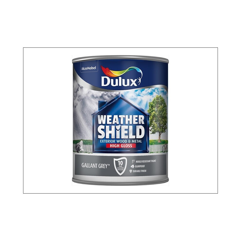 Dulux Weathershield Gloss Gallant Grey 750ml