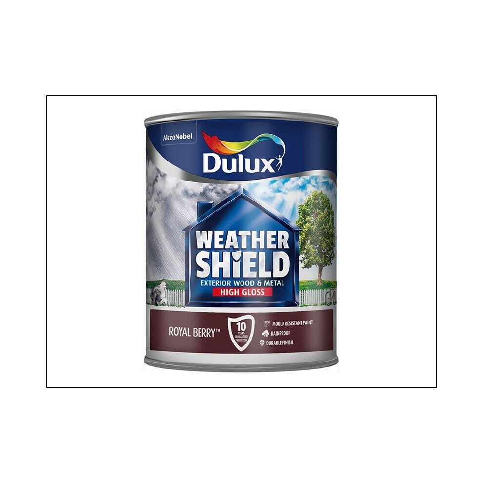 Dulux Weathershield Gloss Royal Berry 750mls