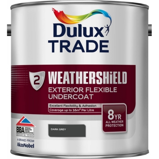 [4550] Dulux Trade Weathershield Undercoat Dark Grey 1L
