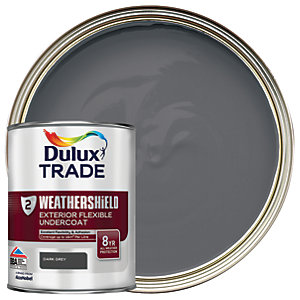 [4550] Dulux Trade Weathershield Undercoat Dark Grey 1L