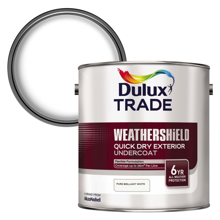 [99509] Dulux Trade Weathershield 8yr Quick Dry Undercoat White 2.5L