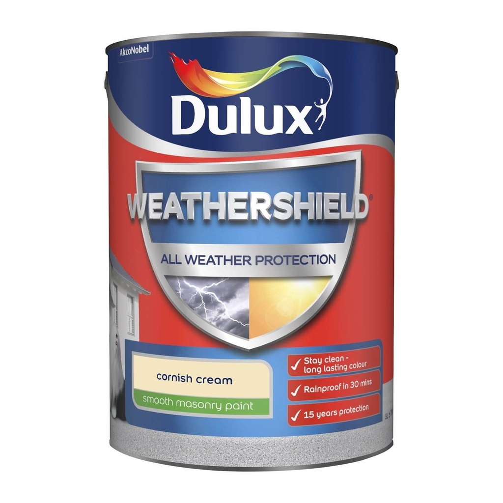 Dulux Retail Weathershield Smooth Cornish Cream 5L