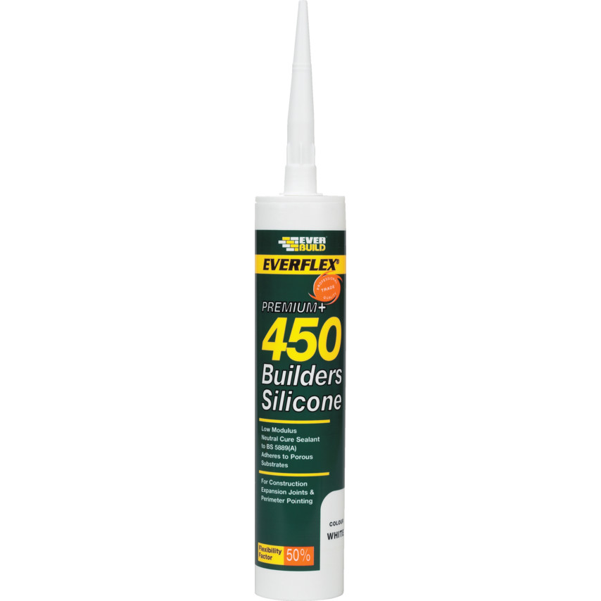 Everbuild Builders Silicone 450 White