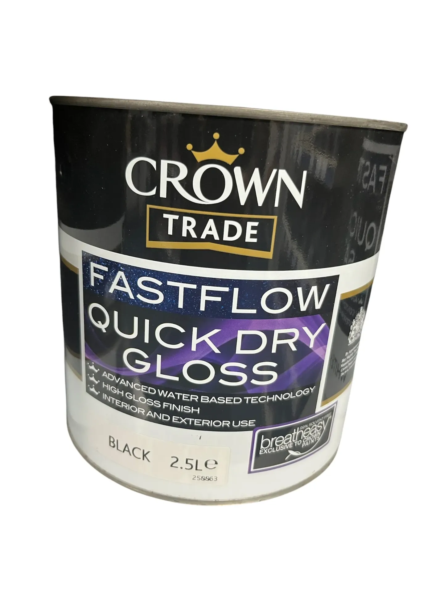 Crown Fastflow Quick Dry Gloss Black 2.5L