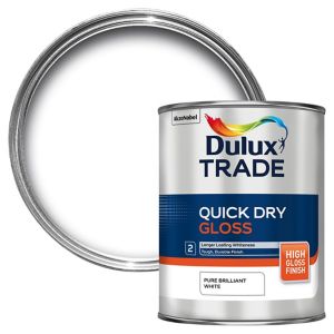 [90340] Dulux Trade QD Gloss Pure Brilliant White 1L