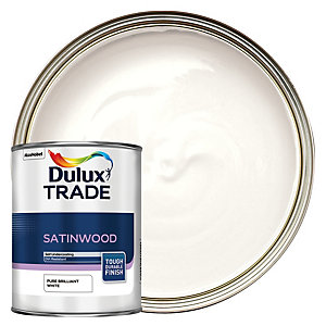 Dulux Trade Satinwood Pure Brilliant White 1L
