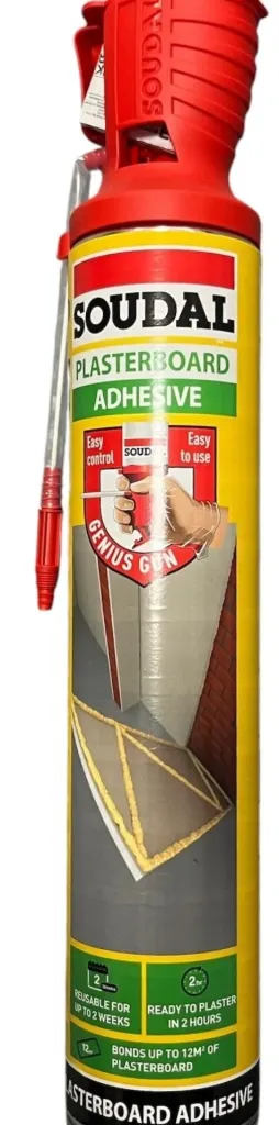 Soudal Genius Gun Plasterboard Adhesive - Champagne (750ml)