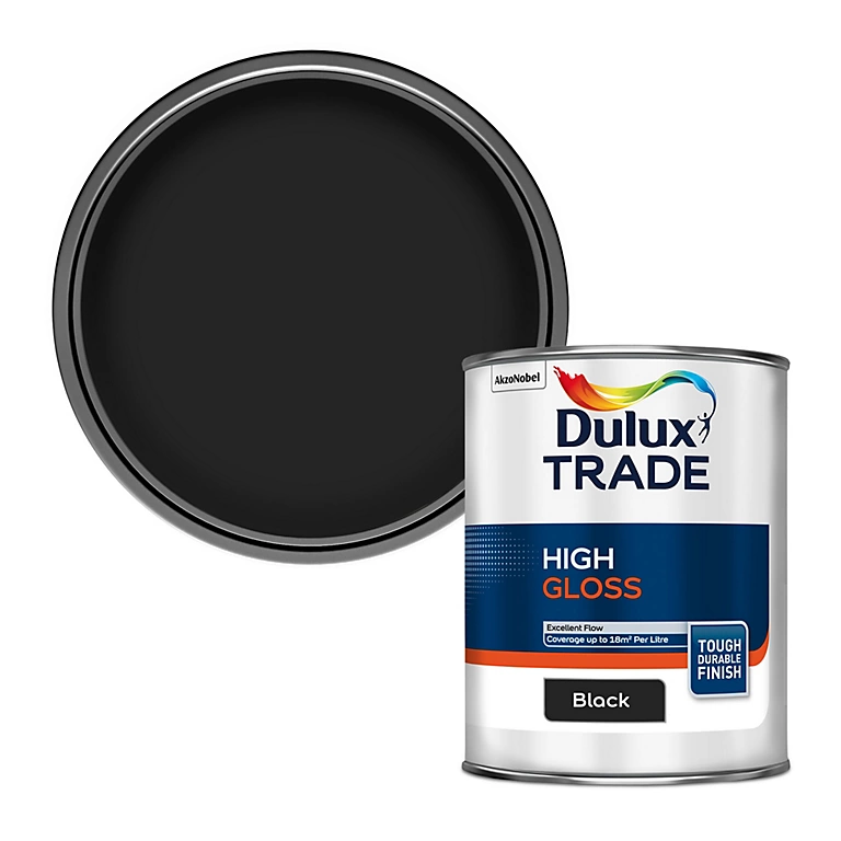 Dulux Trade Gloss Black 1L