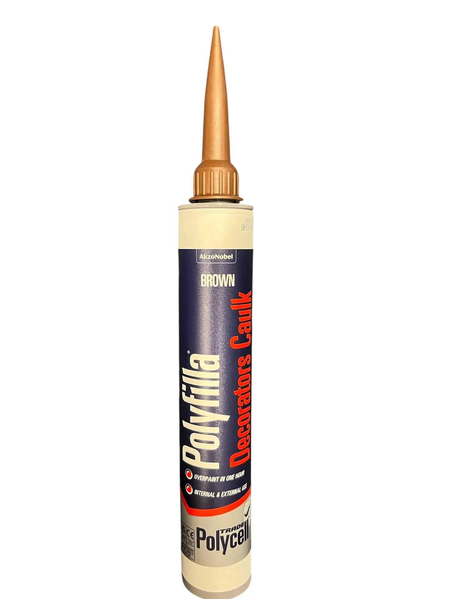 [31207] Polycell Trade Polyfilla Dec Caulk - Brown 380 Cartridge
