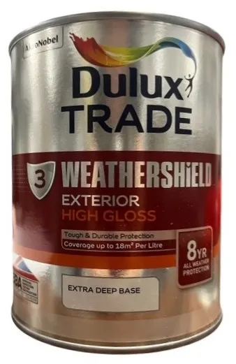 Dulux Trade Weathershield Gloss Tinted Colour EDB 1L