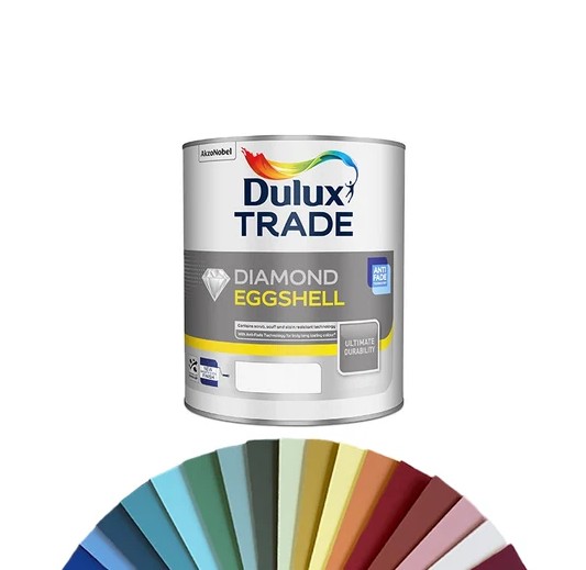 Dulux Trade Diamond QD Eggshell Tinted Colour EDB 1L