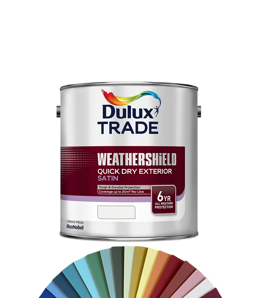 Dulux Trade Weathershield QD Satin Tinted Colour EDB 2.5L