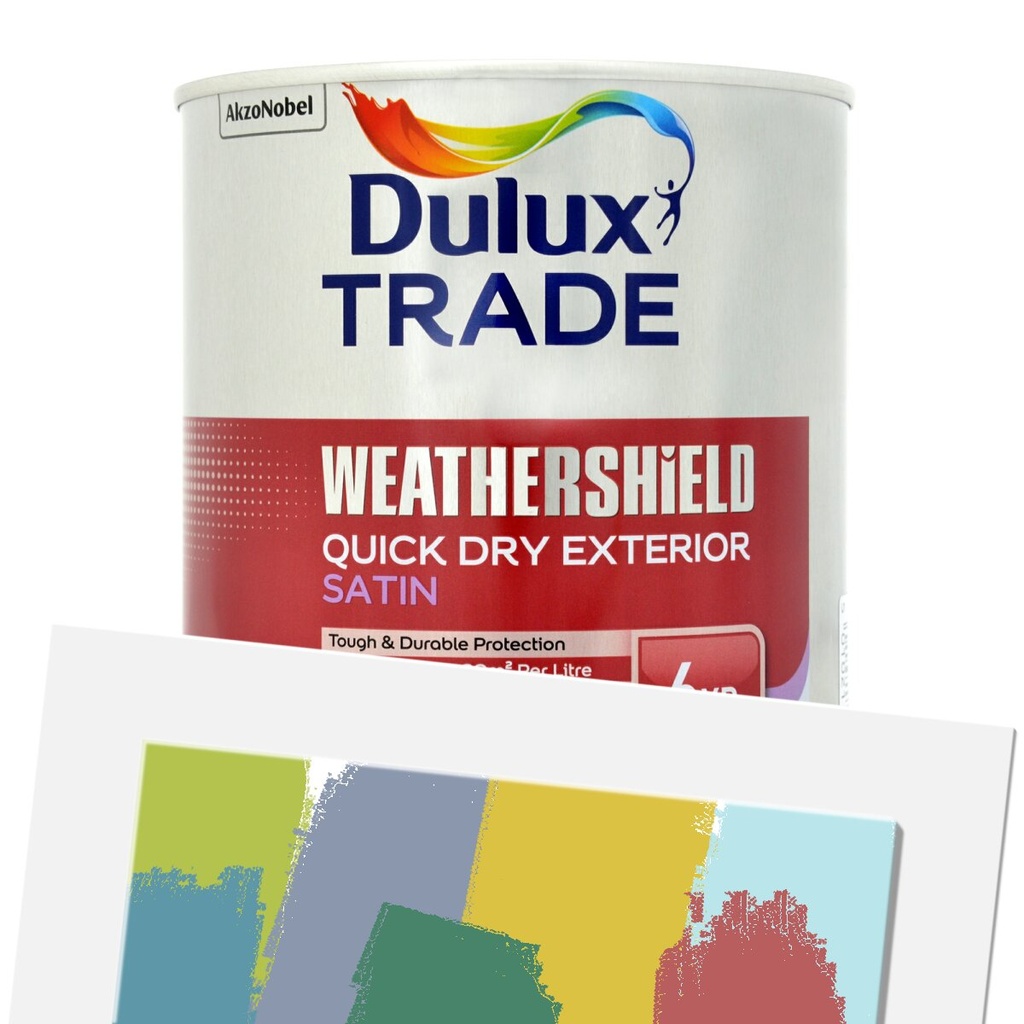 Dulux Trade Weathershield QD Satin Tinted Colour EDB 1L