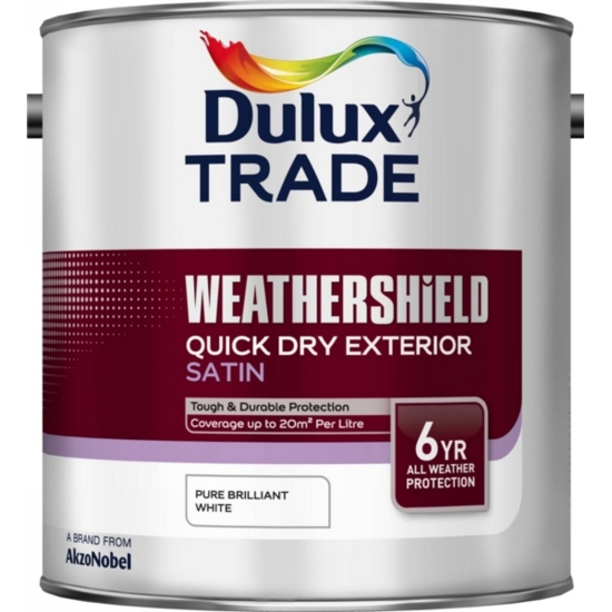 [14129] Dulux Trade Weathershield QD Satin Tinted Colour MB 1L
