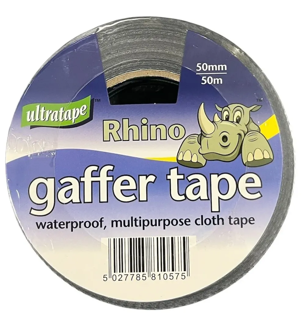 Ultratape Gaffer Tape 50mm x 50m Black "Rhino"