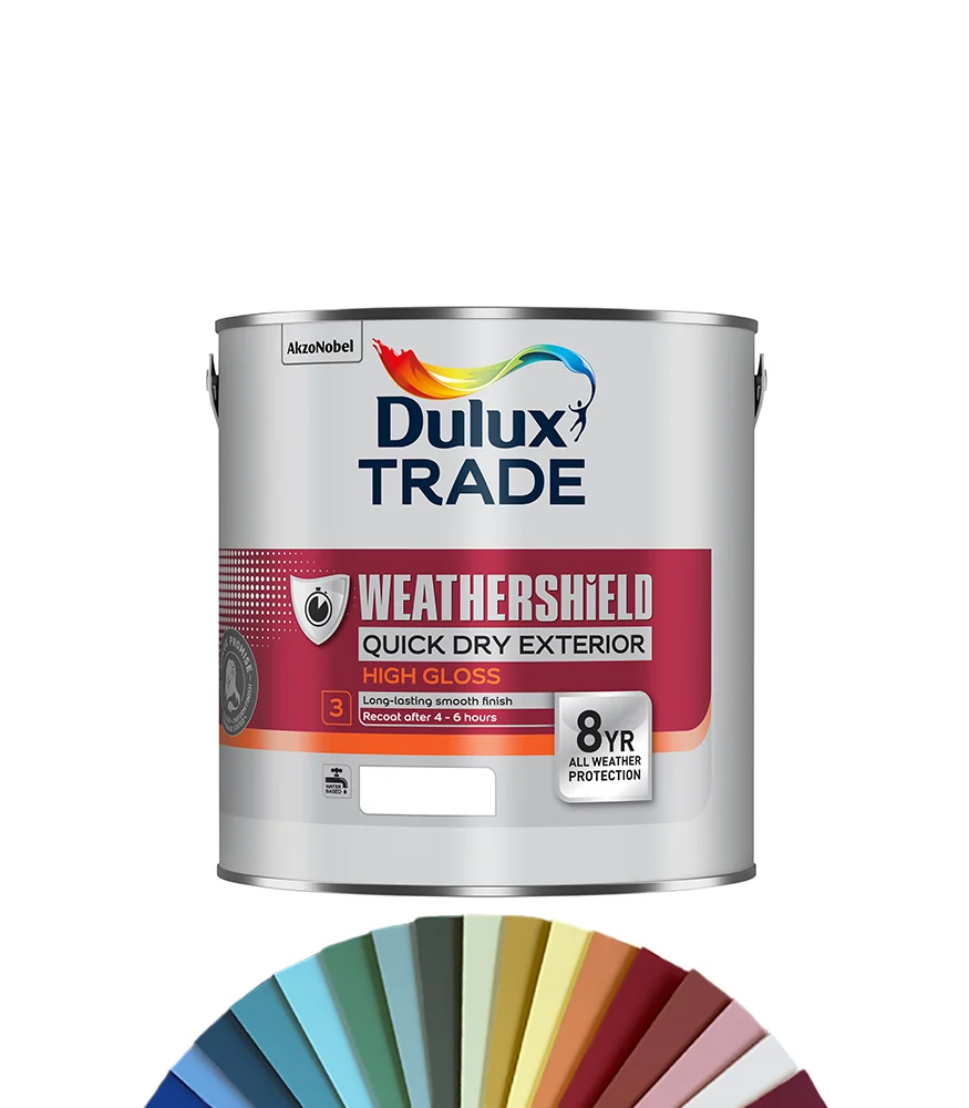 Dulux Trade Weathershield QD 8yr Gloss Col LB 1L