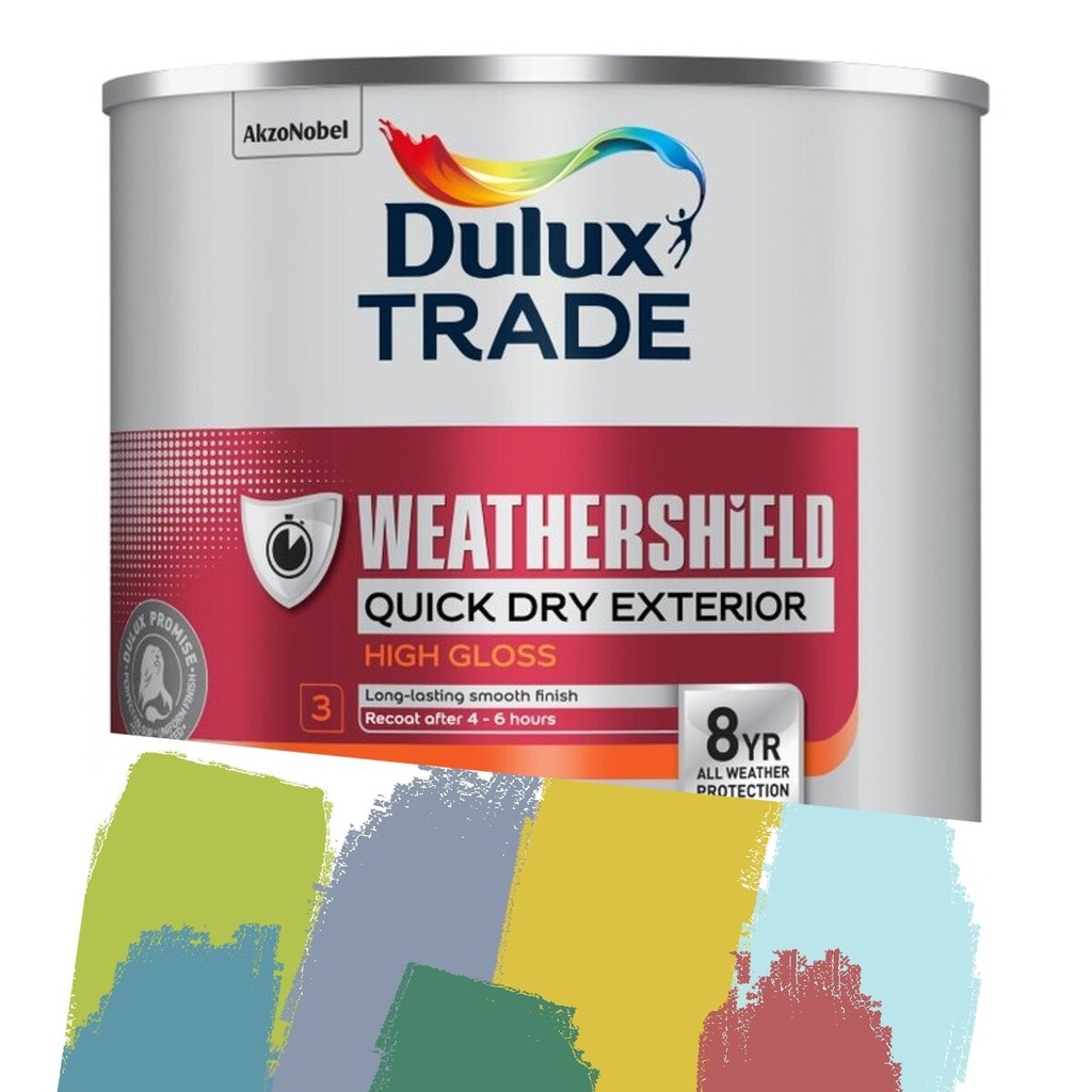 [99529] Dulux Trade Weathershield QD 8yr Gloss Col LB 1L