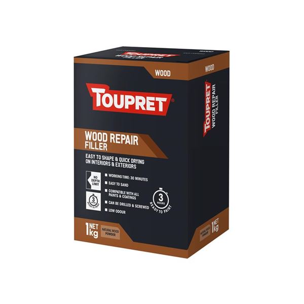 Toupret Wood Repair Filler Powder Natural 1kg