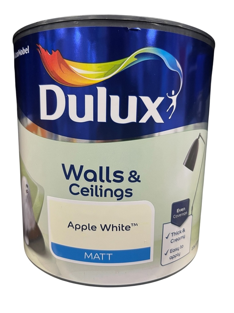 Dulux Retail Vinyl Matt Apple White 2.5L