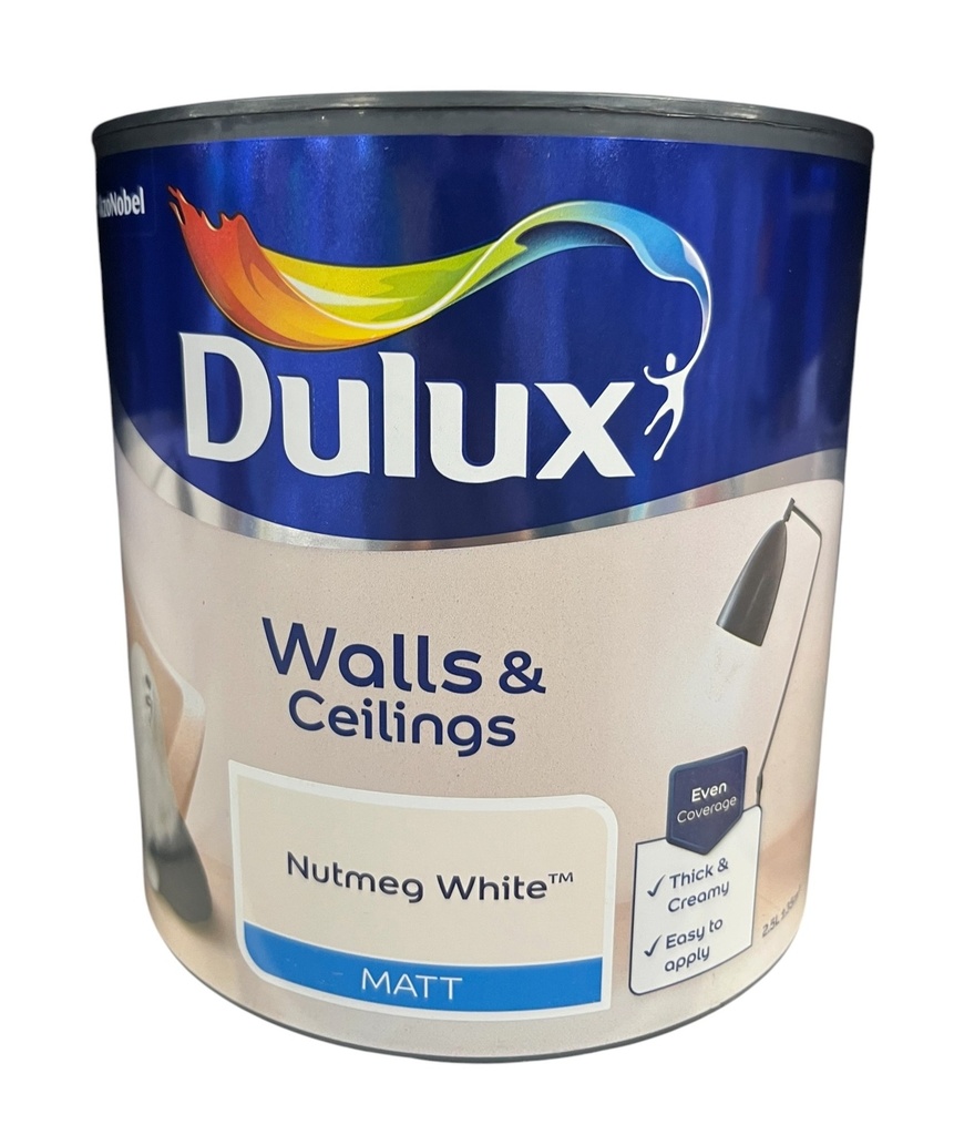 Dulux Retail Vinyl Matt Nutmeg White 2.5L