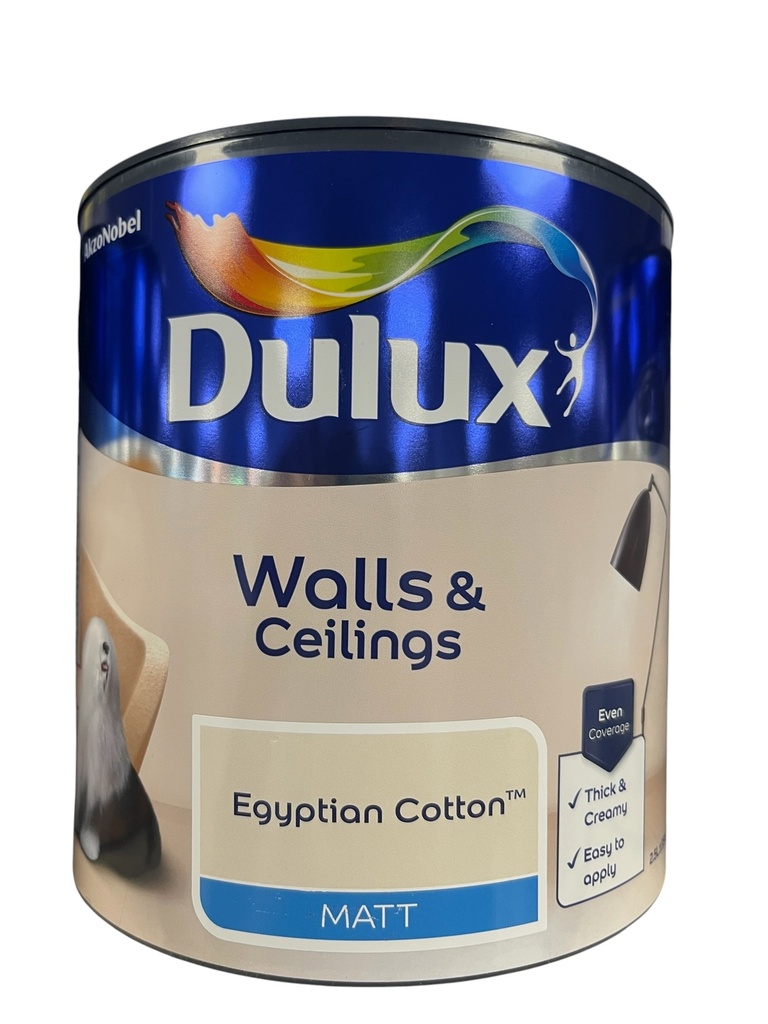 [24868] Dulux Retail Vinyl Matt Egyptian Cotton 2.5L