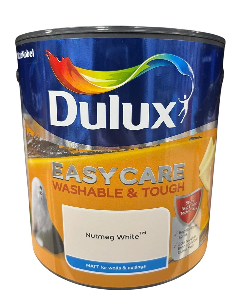 [5260794] Dulux Easycare Matt Nutmeg White 2.5L