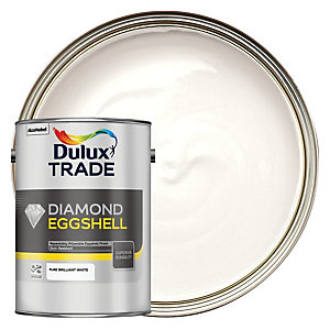 [3083] Dulux Trade Diamond QD Eggshell Pure Brilliant White 5L