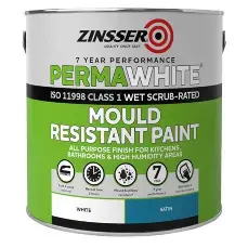 Zinsser Mould Resistant Perma-White Interior Satin 1L