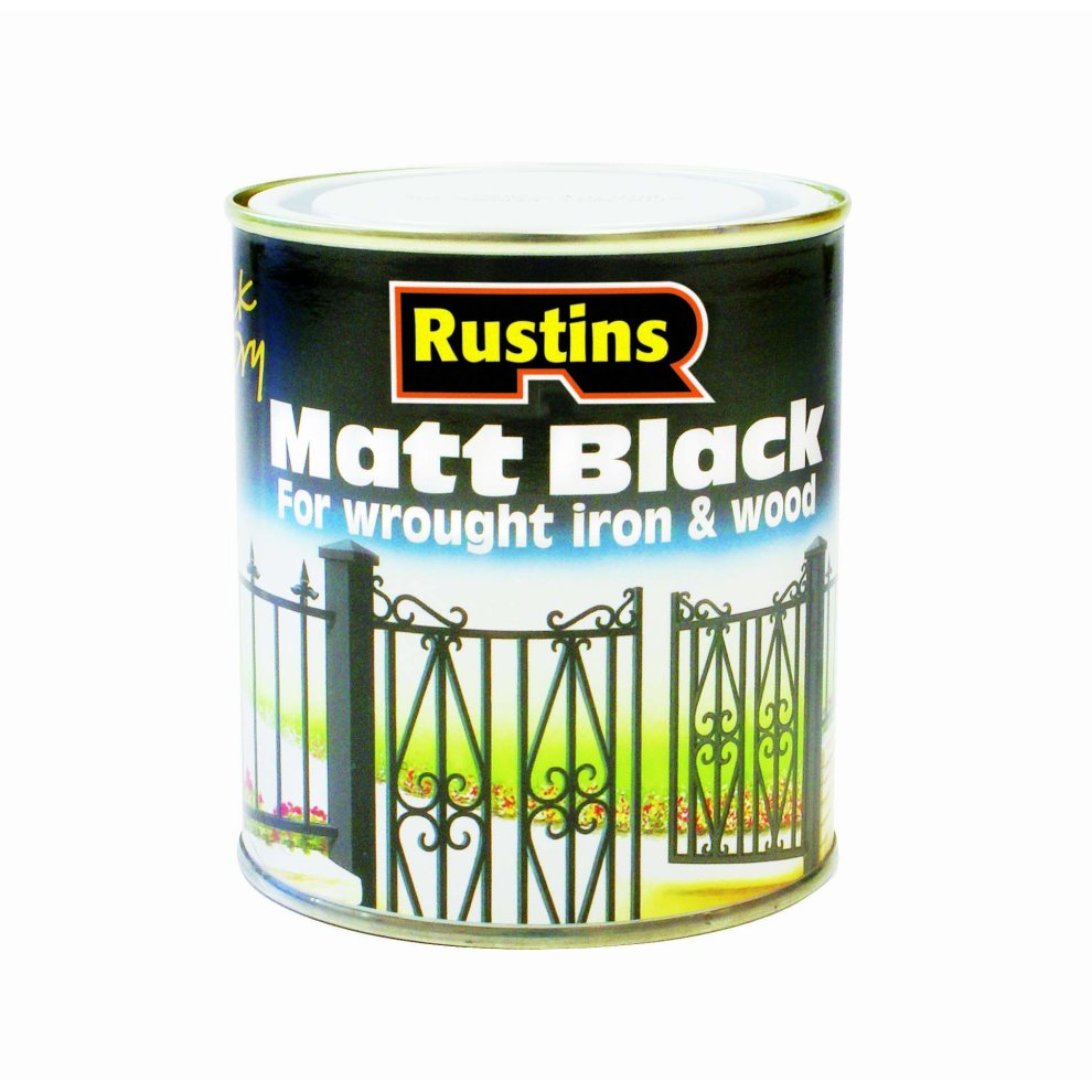 Rustins QD Matt Black Paint 250ml
