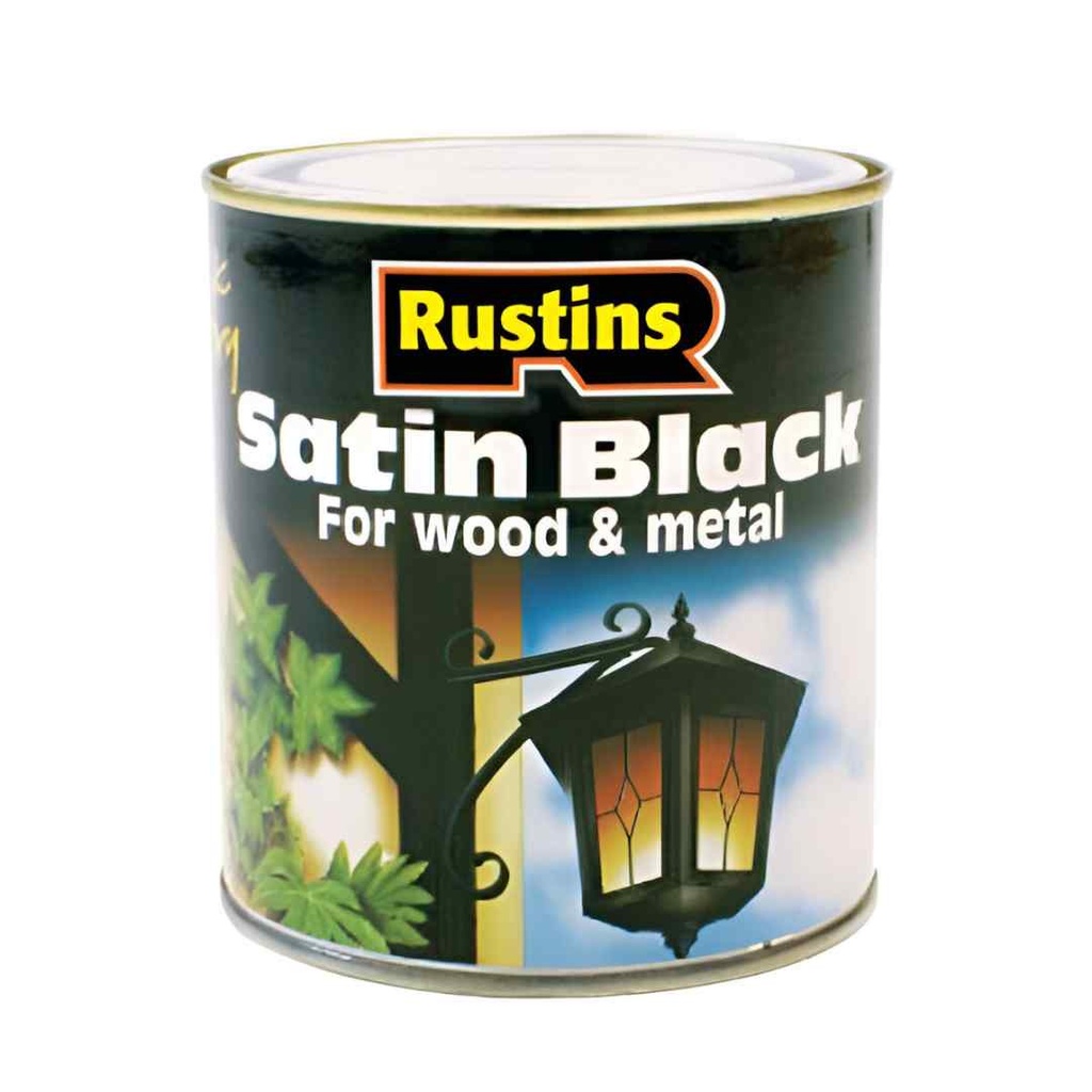 Rustins Qd Satin Black 1L