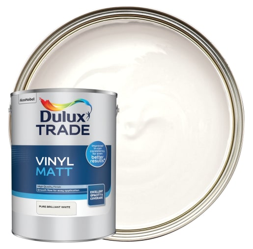 [2955] Dulux Trade Vinyl Matt Pure Brilliant White 5L