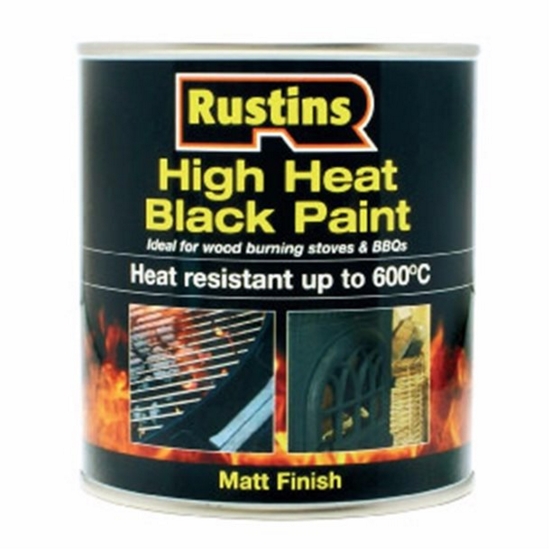 Rustins High Heat Black To 600c 250ml