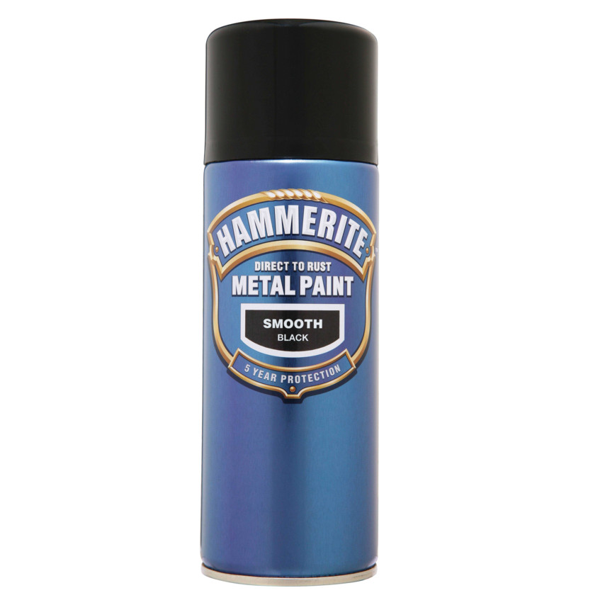 [3111] Hammerite Smooth Finish Black 400ml