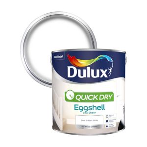 Dulux Retail QD Eggshell Pure Brilliant White 2.5L