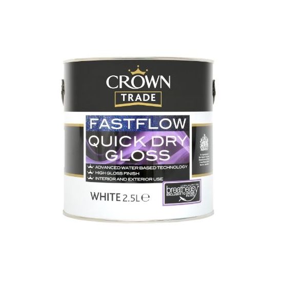 Crown Trade Fastflow Gloss White 2.5L