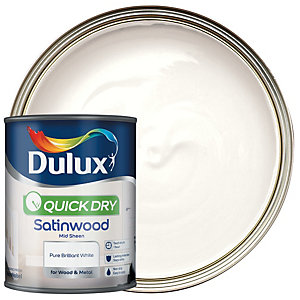 Dulux Retail QD Satinwood Pure Brilliant White 750ml