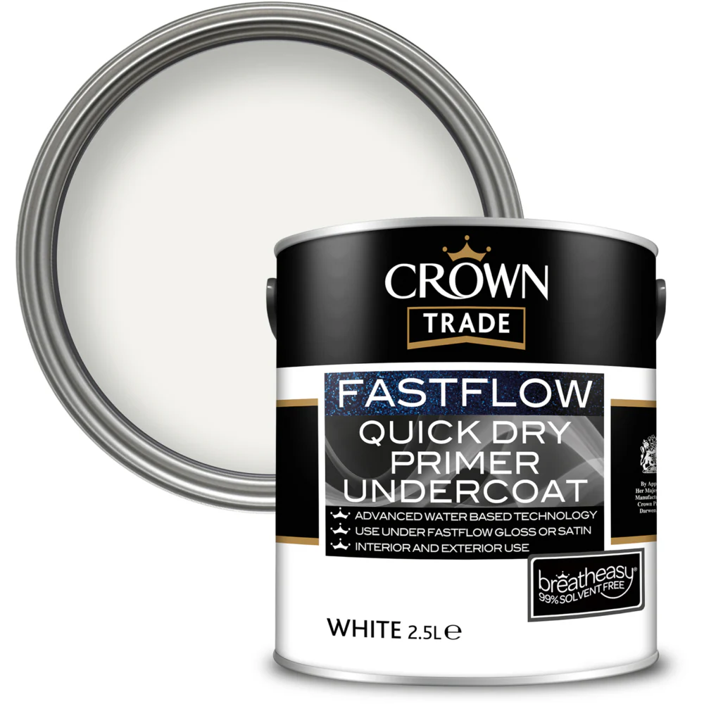 Crown Trade Fastflow QD Primer Undercoat White 2.5L