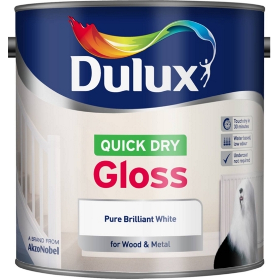 [5155] Dulux Retail QD Gloss Pure Brilliant White 2.5L