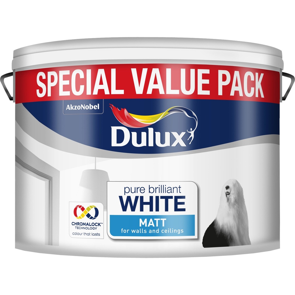 [34108] Dulux Retail Matt Brilliant White 7L