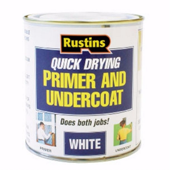 Rustins QD Primer & Undercoat White 250ml