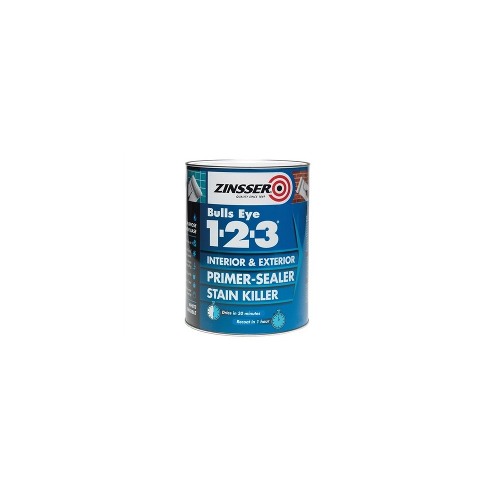 Zinsser Bullseye 123 Primer Sealer White 500ml