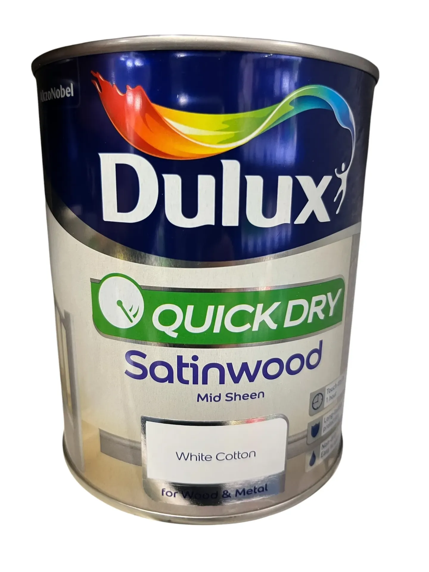 Dulux Retail QD Satinwood White Cotton 750ml