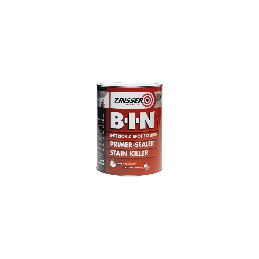 [12794] Zinsser Bin Shellac Primer Sealer White 1L