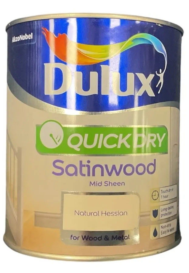 Dulux Retail Qd Satinwood Natural Hessian 750ml