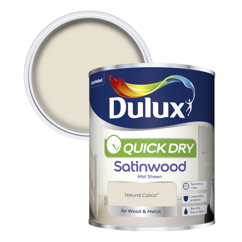 [5211288] Dulux Retail QD Satinwood Natural Calico 750ml