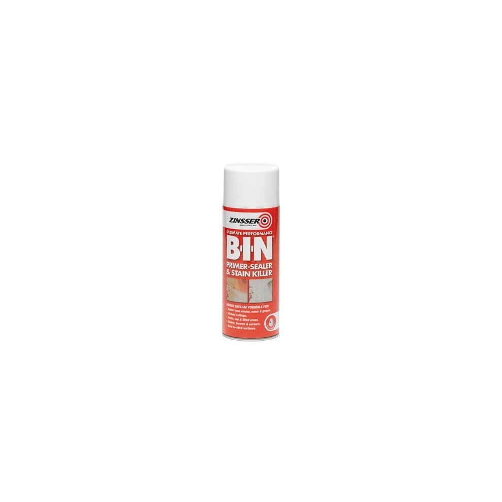 Zinsser Bin Shellac Primer Sealer White Spray